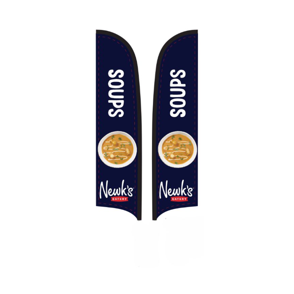 15' Newk's Eatery Navy Soups AdverSail Flag (double-sided)