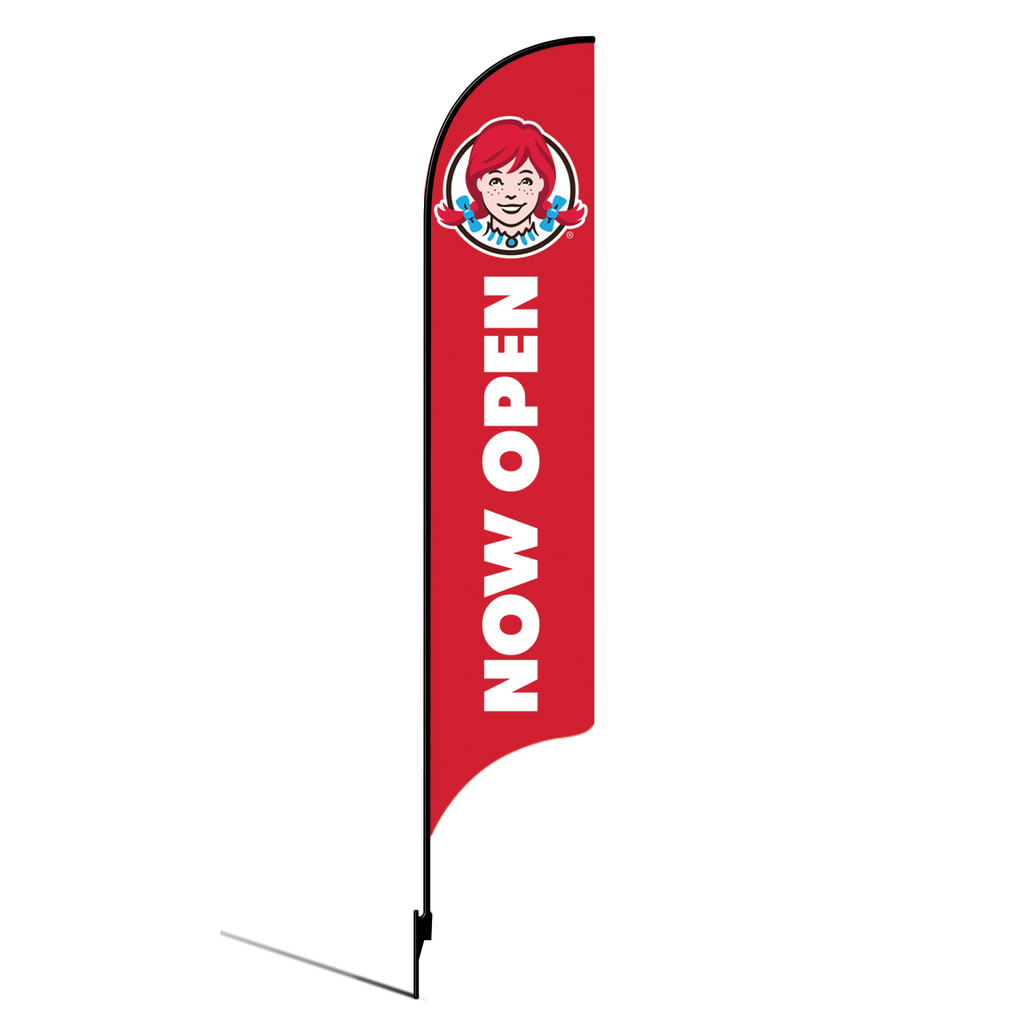 Kit for 15' Wendy's Red Now Open AdverSail
