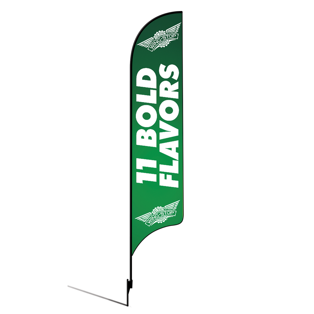 Kit for 15' Wingstop Logo 11 Bold Flavors AdverSail (2023 Art)