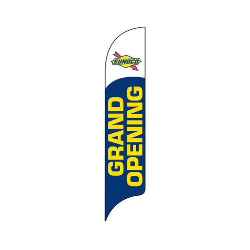 15' Sunoco Blue Grand Opening AdverSail Flag