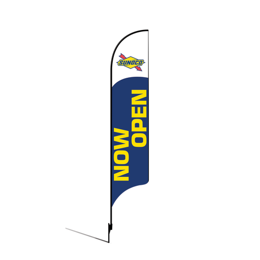 [None] 15' Sunoco Blue Now Open AdverSail Flag Kit