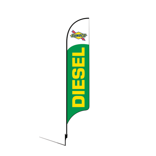 [None] 15' Sunoco Green Diesel AdverSail Flag Kit