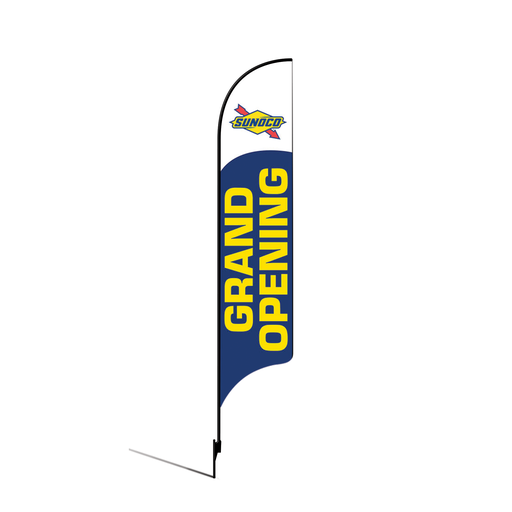 [None] 15' Sunoco Blue Grand Opening AdverSail Flag Kit